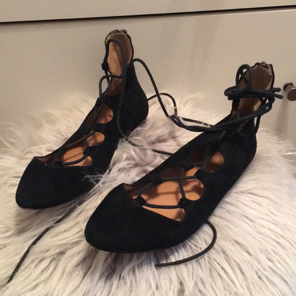 Nine West Lace Up Flats